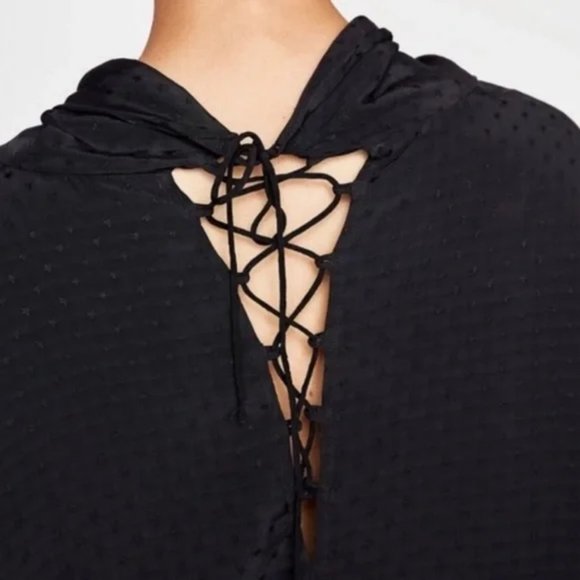 Zara Woman Premium Denim Collection The Star Blouse Size Small - Picture 2 of 5